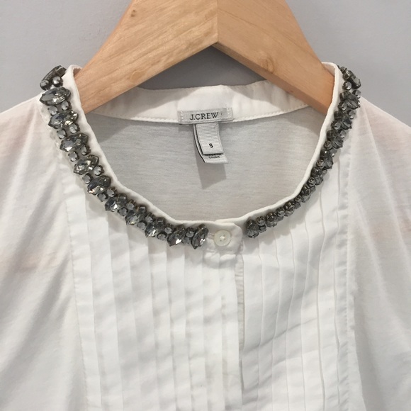 J Crew Embellished Sleeveless Top - Picture 3 of 4